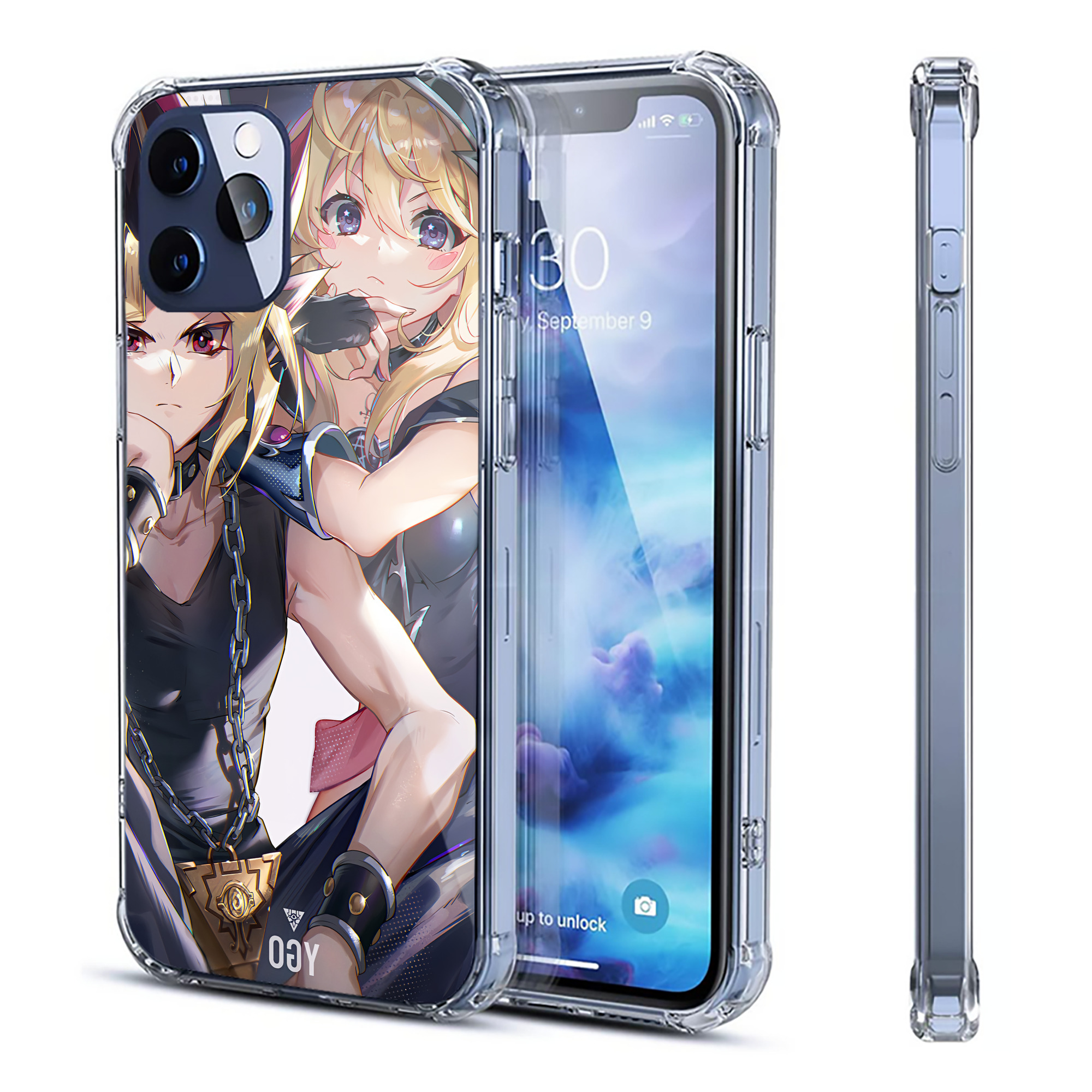 （画像用） 遊☆戯☆王 Yu-Gi-Oh! 【iPhone 12シリーズ対応】透明スマホケース（クリアソフトケース）